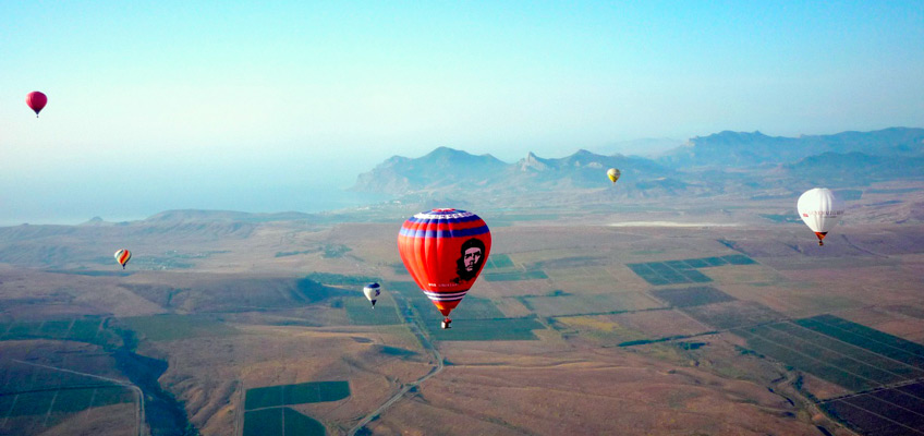 Прогулки на воздушном шаре: Феодосия